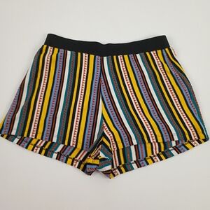 Zara Multicolor Striped Athletic Shorts